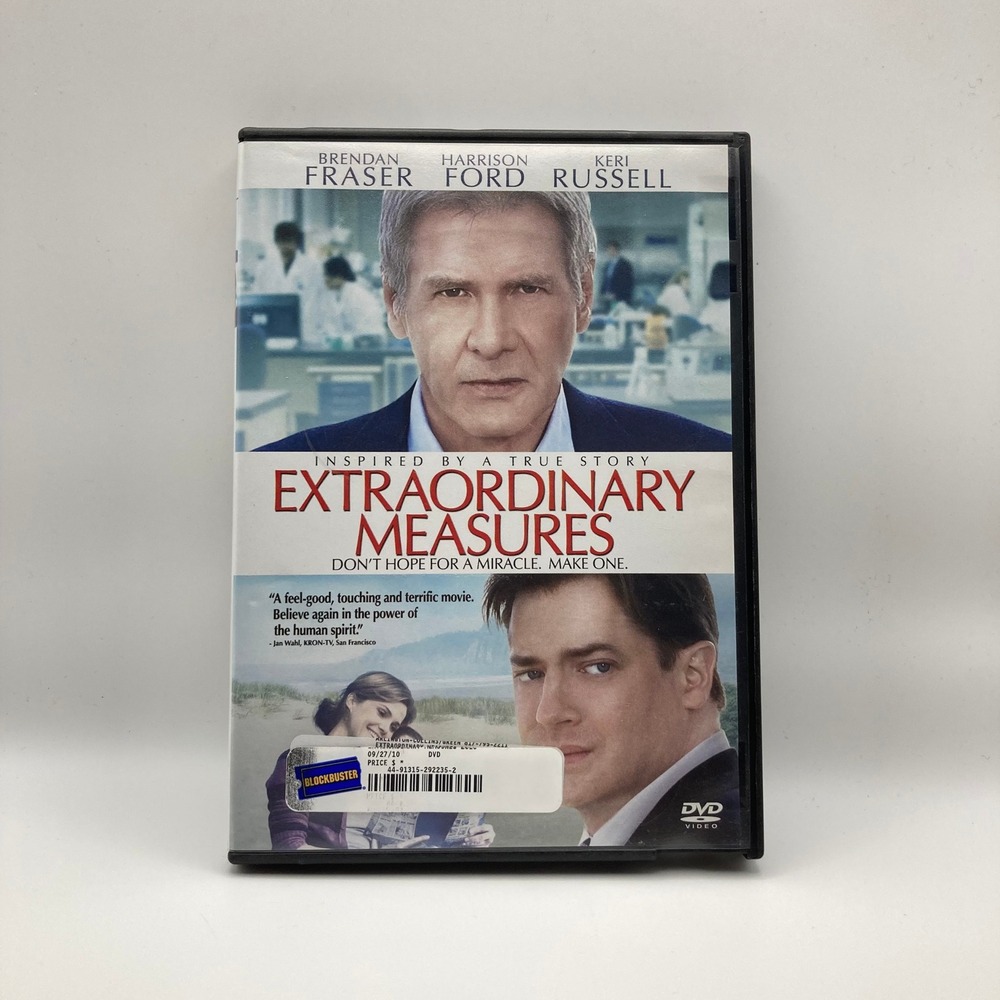 Extraordinary Measures‎ Harrison Ford Brendan Fraser Keri Russell DVD Drama Film